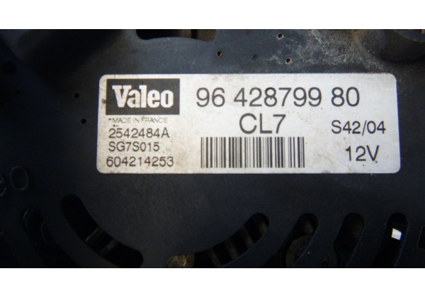 генератор Citroen, Peugeot, 70 А, 12 V, CL 7, 1.1, 1.4, 1.6, 1.9, 2.0, 2542484A, 9642879980 *